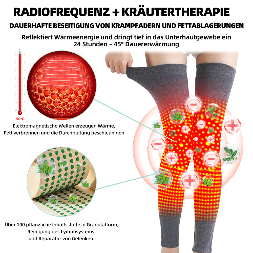 đ„ RFMediThermâą Radiofrequente KrĂ€uter-Thermo-Kniebandage(Von RKI-Experten empfohlen - Geeignet fĂŒr alle Beinleiden)đ