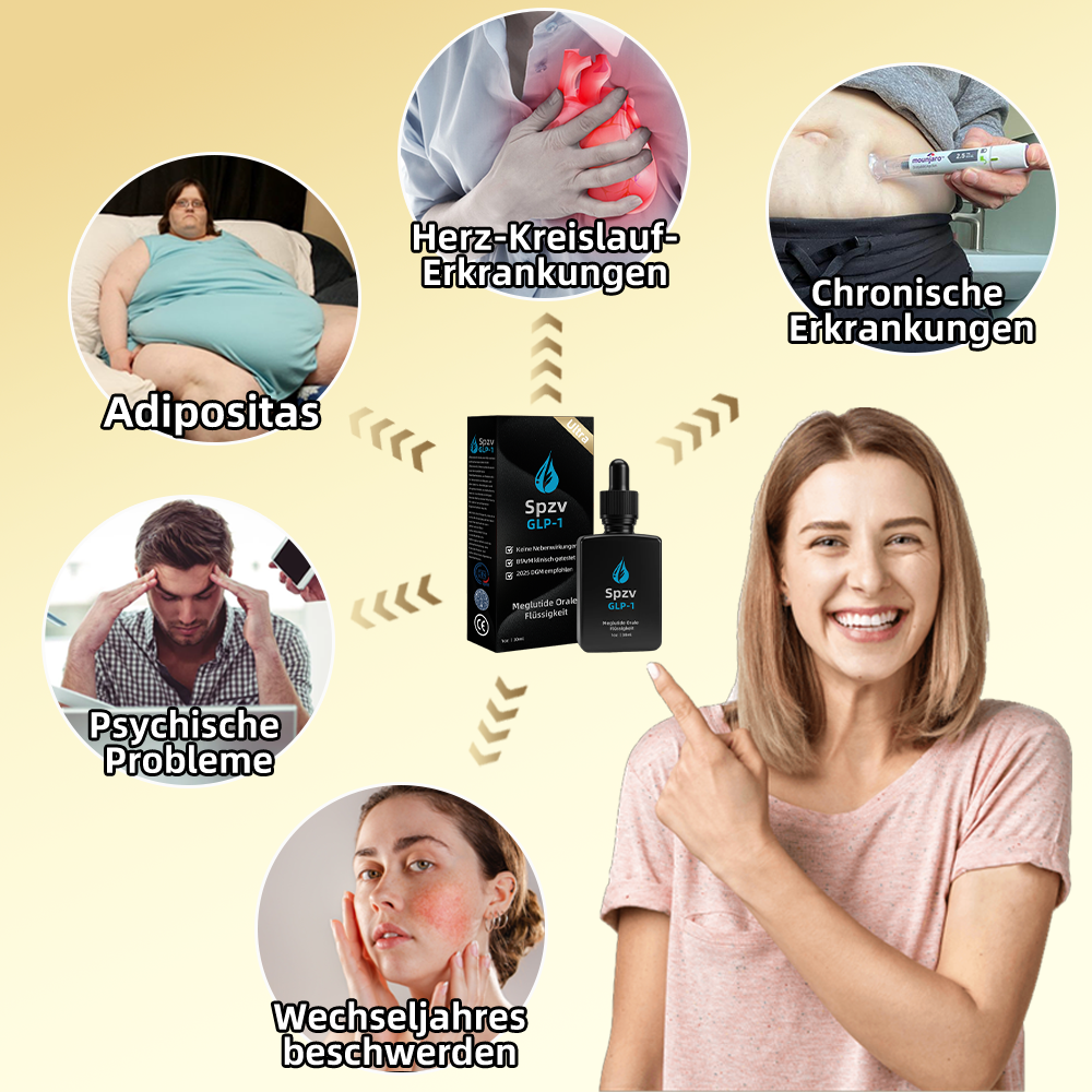 Spzv® Stoffwechsel GLP-1 Ultra💧F&E der Uni Heidelberg(👨‍⚕️Ärztlich zugelassene sichere Lösungen für Diabetes, Fettleibigkeit und Herz-Kreislauf-Erkrankungen)