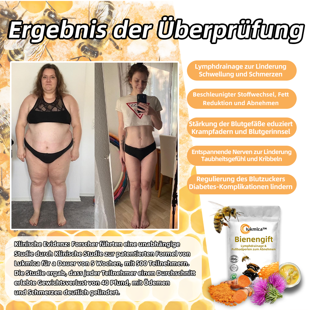 🐝Iukmlca™ Beim Venom Lymphtische Entwässerung & Schlankheits Fußbad Perlen🫚 - BMG Erwartete Empfehlungen💎