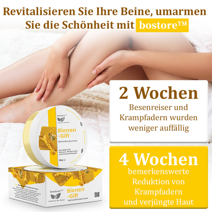 Bostore™ Bienengift-Therapie-Creme, zur Behandlung von Ekzemen, Akne, Altersflecken, Krampfadern, Hautrissen, Pilzinfektionen und Warzen sowie anderen Hautproblemen.👨‍⚕️